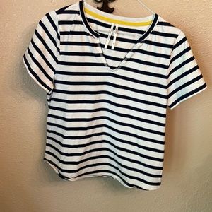 Anthropology striped Blue/white shirt